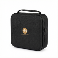 Black carrying case for HorsewhispererPRO Instruction devices with a gold Johanne logo on a white background