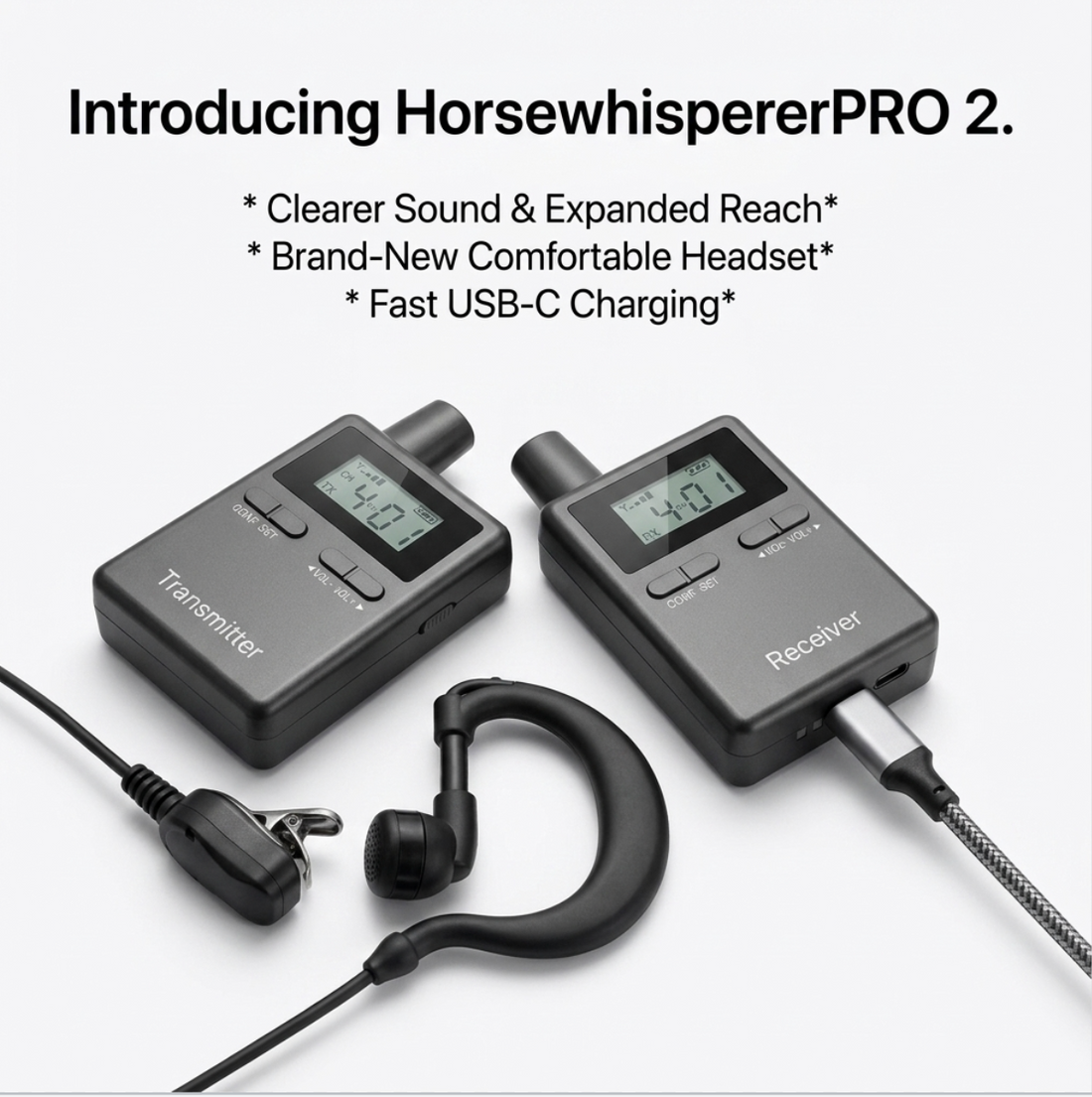 HorsewhispererPRO 2 CLASSIC v.2 - 2-way communication Instruction System - Complete Kit